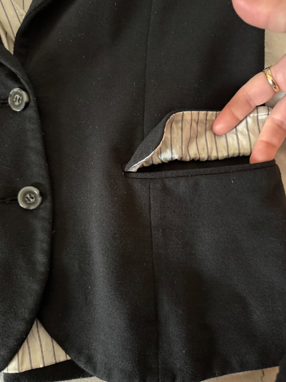 Swell Blazing Contrast Blazer With Elbow Patches Sz L - Picture 4 of 6